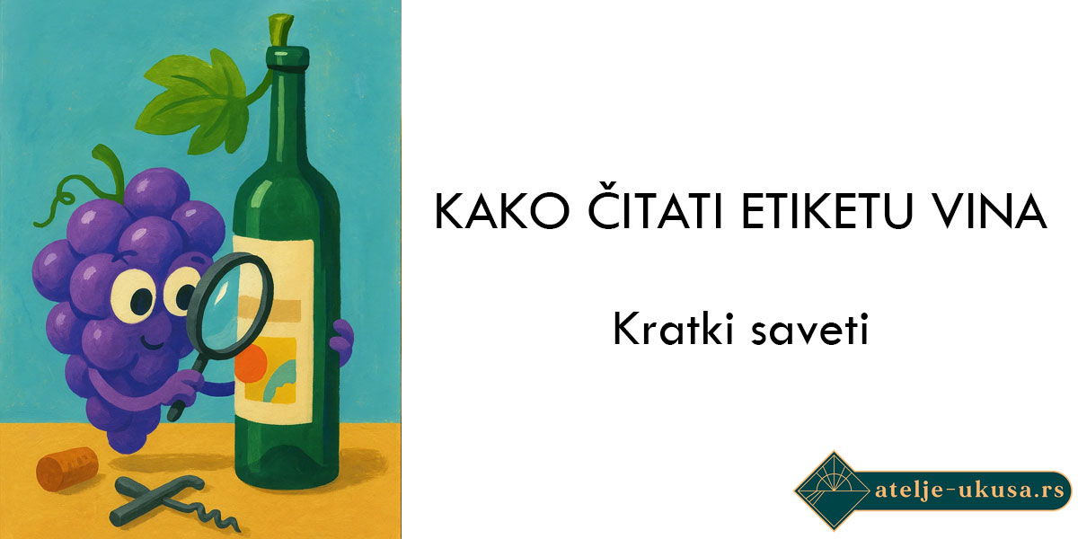 Kako čitati etiketu vina kao profesionalac