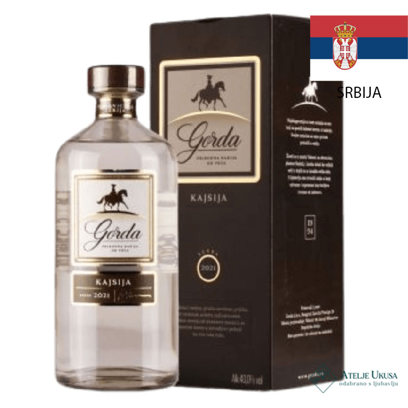 Gorda Rakija Kajsija Gift Box 0,7l
