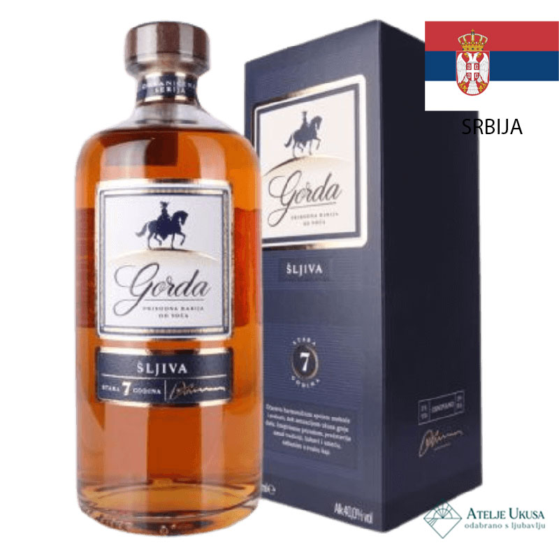 Gorda Rakija Šljiva Gift Box 0,7l