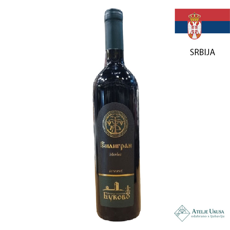 Manastir Bukovo Filigran Merlot Reserve 0,75l